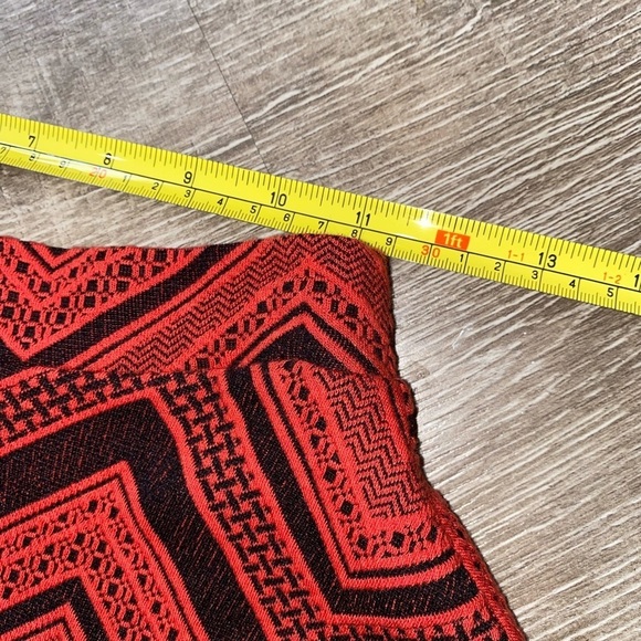 Womens Miami Sz M circle skater mini skirt chevron pattern size medium - Picture 5 of 7